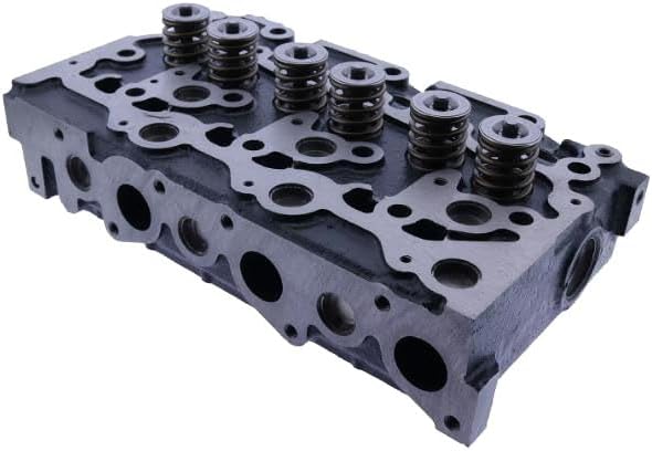 Solarhome New Cylinder Head 16444-0304-7 Compatible With Kubota D1703 Engine L3240F L3400DT L3800F L3800H U35-3S2 U35-S2CA KX91-3S2(4 water holes)