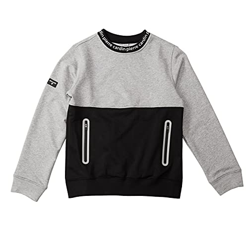 Pierre Cardin Boys' Crew Neck Sweatshirt (XX-LARGE, GREY)