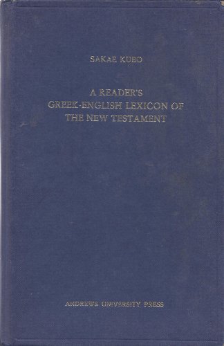A Reader's Greek-English Lexicon of the New Tes... B000O2LBKC Book Cover