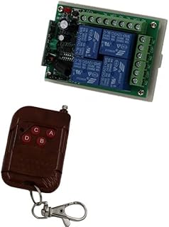 DC 12V 24V 4CH 4 Channel Wireless Remote Control Switch,315 433mhz Transmitter Receiver Relay Switch Garage Doors, Rolling Gate - (Color: 1TX 1RX, Voltage: 24V, Size: 315Mhz)