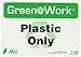 ZING 1031 Green at Work Sign, Plastic Only, Recycle Symbol, 7Hx10W, Recycled Plastic