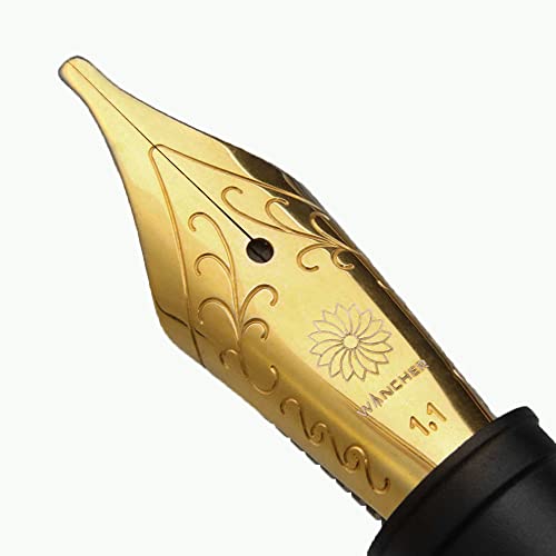 WANCHER 交換用ペン先 #6 Jowoニブ ステンレス 金メッキ ワンチャー万年筆 ドイツ Jowo社製 万年筆用 (スタブ1.1)