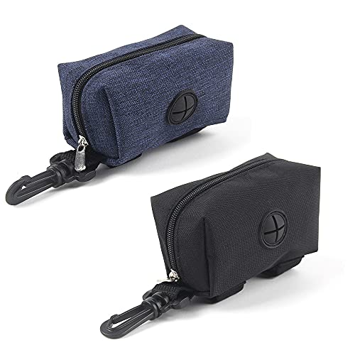 2 Piezas Dispensador Bolsas Perro, Dispensador Bolsas Excrementos, Bolsas Basura Perros Dispensador, Soporte para Bolsa Caca Perro, Accesorio Caminar y Caminar Mascotas (2 Colores) Cover