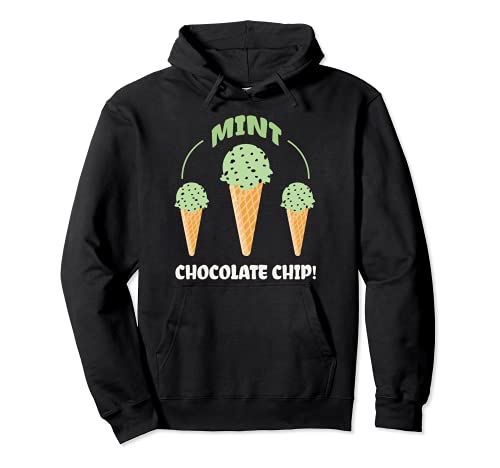 Ice Cream Mint Chocolate Chip Pullover Hoodie