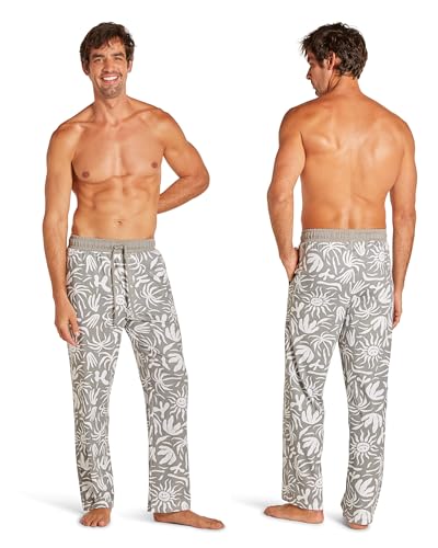 JOE BOXER Sleepwear Mens Pajama Pants Cotton-Poly, Printed Jersey Mens Lounge Pants with Pockets, Soft PJ Bottoms3