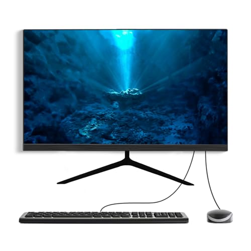 Image of All-in-One Desktop Computer PC, 24 inch FHD Display Monitor i7 Quad-Core Processor, 16GB, 512GB SSD, Dual-Band Wi-Fi, Bluetooth, 6 USB, VGA for Office Gaming Home Study