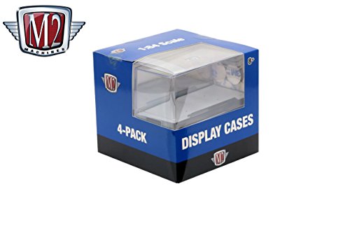 Set of 4 Acrylic Display Showcases for 1/64 Scale Model Cars by M2 Machines 22000