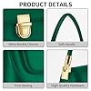 ZOUIQSS Umhängetasche für Damen Vintage-Geldbörse modisch klassisch veganes Leder Clutch Retro-Handtasche mit Schnallenverschluss(Grün) #3