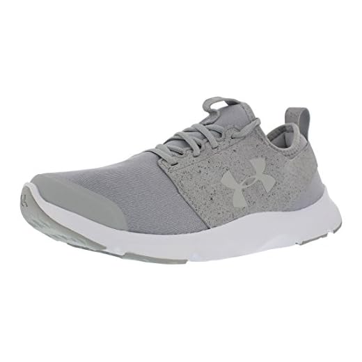 Under Armour Men's Drift Mineral Running Shoes, Glacier Gray/White, 10 D(M) US