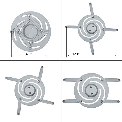 Dynavista Full Motion Universal Ceiling Projector Mount Bracket With Adjustable Extendable Arms Rotating Swivel Tilt Mount For Home And Office Projector (Extendable-Silver) #TOP4