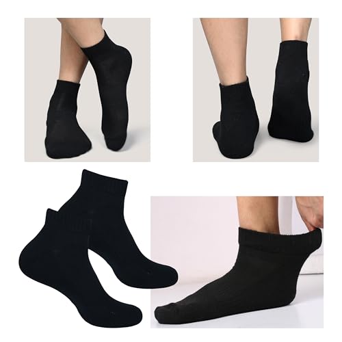 Image of Women Cotton Ankle Socks Soft Comfortable Durable Breathable Reinforced Double Layer Cushioned