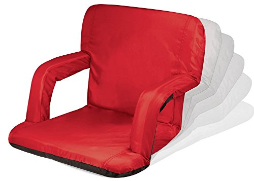 Image of PICNIC TIME NCAA Boise State Broncos Ventura Reclining Stadium Seat with Back Support - Bleacher Seat - Beach Floor Chair