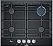 Produktbild Bosch Serie 8 PRP6A6D70 Kochfeld aus Edelstahl, integriert, Gaskochfeld (Schwarz, Edelstahl, Gasherd, Glaskeramik, 1100 W, rund)