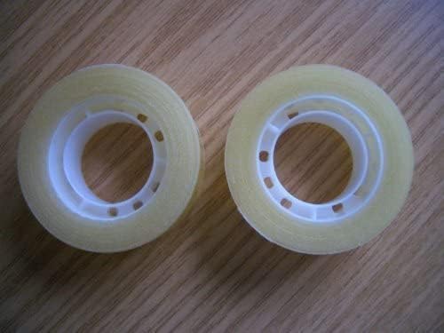 2 x Rolls of Sellotape 19mm x 33m Sticky Clear Tape Easy Tear