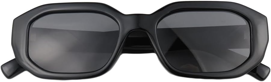 Jings HD Polarized Sunglasses for Women Men, UV400 Protection Retro Square Frame Anti-Glare Impact Resistant Eyewear