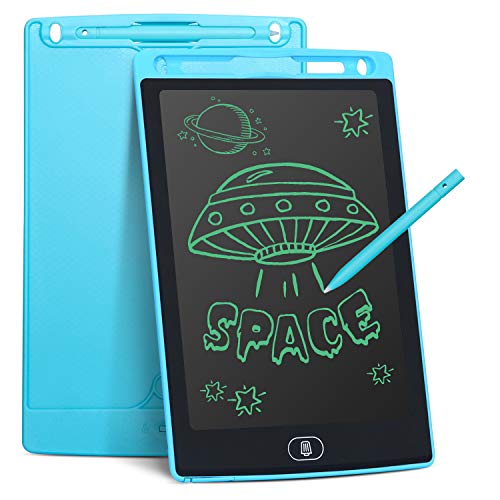 LCD Writing Tablet for Kids 8.5 Inch, Bropang Drawing Board Doodle Board Writing Pad Reusable Portable Ewriter Educational Toys, Gift for Kids Student Teacher Adults at Home, School and Office(Blue)