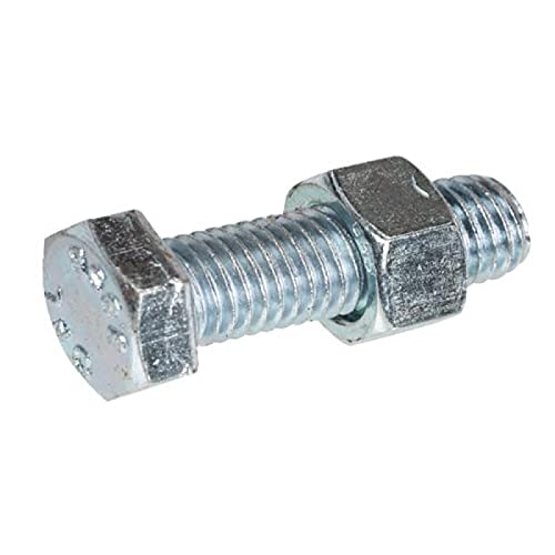 Boulon tête hexagonale acier 8.8 zingué blanc filet complet 14x120 mm pour fixation lourde