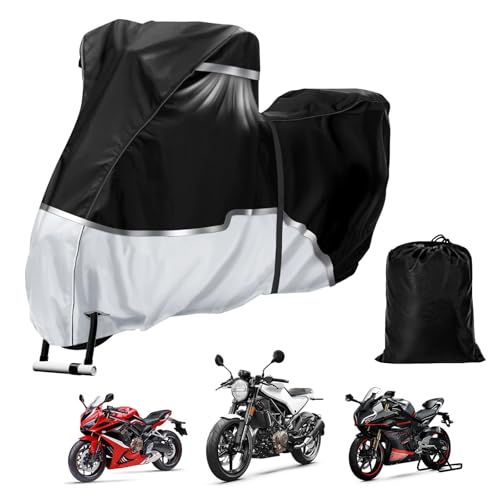 Telo coprimoto adatto per Honda Adventure, Africa Twin CRF1100L/NC750X/CB500X, telo coprimoto impermeabile in tessuto 600D, per interni ed esterni, protezione da neve, pioggia, polvere e raggi UV.