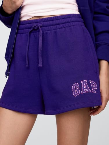 GAP Short feminino com logotipo, Roxo (candy), XGG