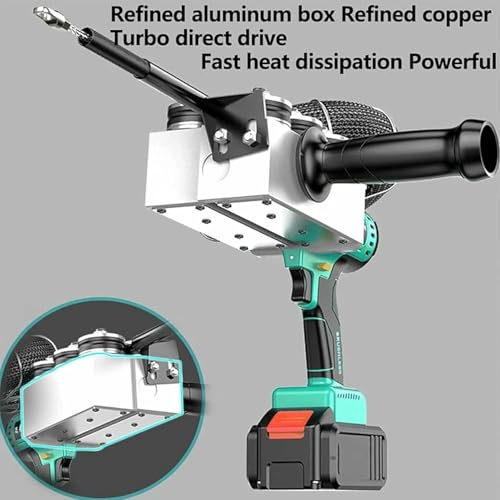 Máquina de Cuerda de Alambre inalámbrico, Tirador de Cable eléctrico de 300lbs con Motor sin escobillas y batería 2000mAh, Parada automática para el Hilo de Pared del plomero eléctrico