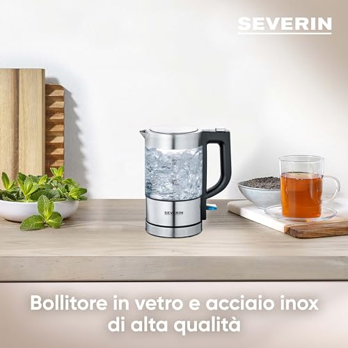SEVERIN Mini Vattenkokare WK 3472 i Rostfritt Stål och Svart