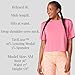 Tavi Women’s Crop Tee | Quick Drying & Soft | Studio-to-Street | Workout Crop Top for Barre, Yoga, Pilates & Everyday Wear Hot Pink