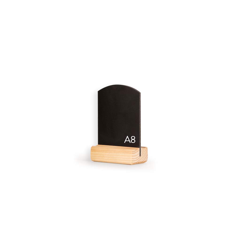 Chalkboards UK Mini A8 Table Top Chalkboards (Pack of 5), Wood, 10.6 x 9.8 x 5.6 cm, Black, 6 x 10 cm