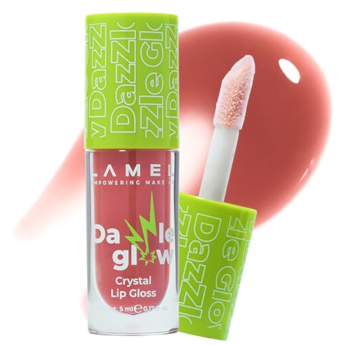 Image of LAMEL Crystal Lip Gloss Dazzle Glow | High-Shine Glossy Finish | Non-Sticky, Moisturizing Lip Gloss for Soft, Juicy Lips | Glass-Like Shine 5ml