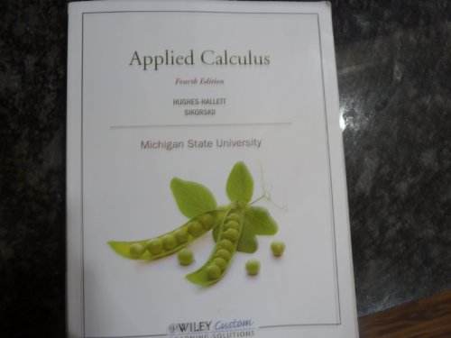 Applied Calculus 4th Edition Michigan State Uni... 111845359X Book Cover