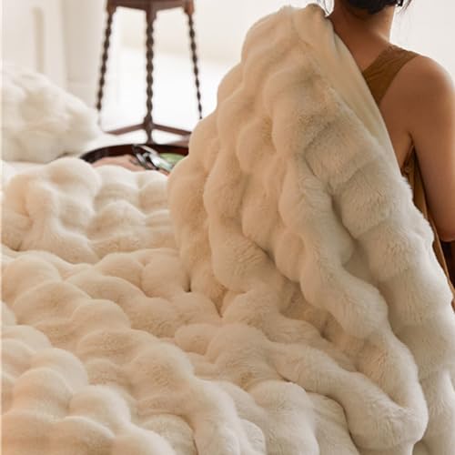 Couverture thermique en polyester épais blanc de qualité supérieure pour lit et sofa - 7