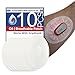 Sugar Patch Adhesive Patches – Waterproof & Sweatproof for, Pre-Cut Adhesive Tape, for CGM/Omnipod Insulin Pumps – 10 Pack, Arctic White (Dexcom G6)