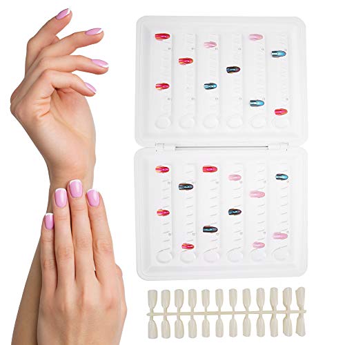 Nagelspitzen-Anzeigebuch, Nagellack-Farbvorlagen-Anzeigetafel, professionelle Salon-Farbkarte, Nagelübungskarten…