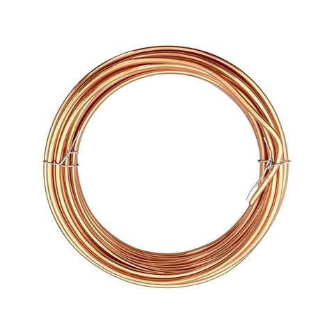 8 Gauge Soft Soild Copper Wire, 21 ft 1LB, 99.9% Pure for Electroculture Gardening, Jewelry Making, Beading, Science Projects (8GA) Cover
