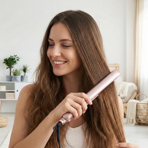 Plancha de pelo Rozamor Titanium RZ627YT 1 pulgada rosa miniatura 6