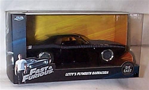 Corgi Jada FAST & FURI0US Letty's Plymouth Barracuda Black Vehicle 1:32 scale diecast model
