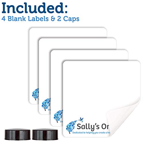 Empty Blue Glass Spray Bottles (2 Pack) - Bpa Free - Large 16 Oz Refillable Bottle For Plants, Pets, Essential Oils, Cleaning Products - Black Trigger Sprayer W/Mist And Stream Settings #TOP5