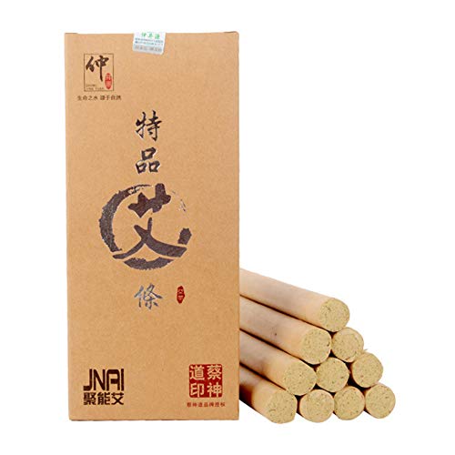 Moxa Roll Sticks 10 pcs, Reine Natürliche Handgemachte Moxa Rolls Chinesische Traditionelle Moxibustion, für ältere Menschen, Frauen, Kinder (Moxibustion Rolls)