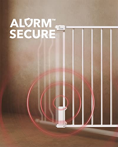 Ciays Baby Gate 29.5” To 41.3”, 30-In Height Safety Dog Gate For Stairs, Doorways And House, Auto-Close Safety Metal Child Gate For Dogs With Alarm, Pressure Mounted #TOP2