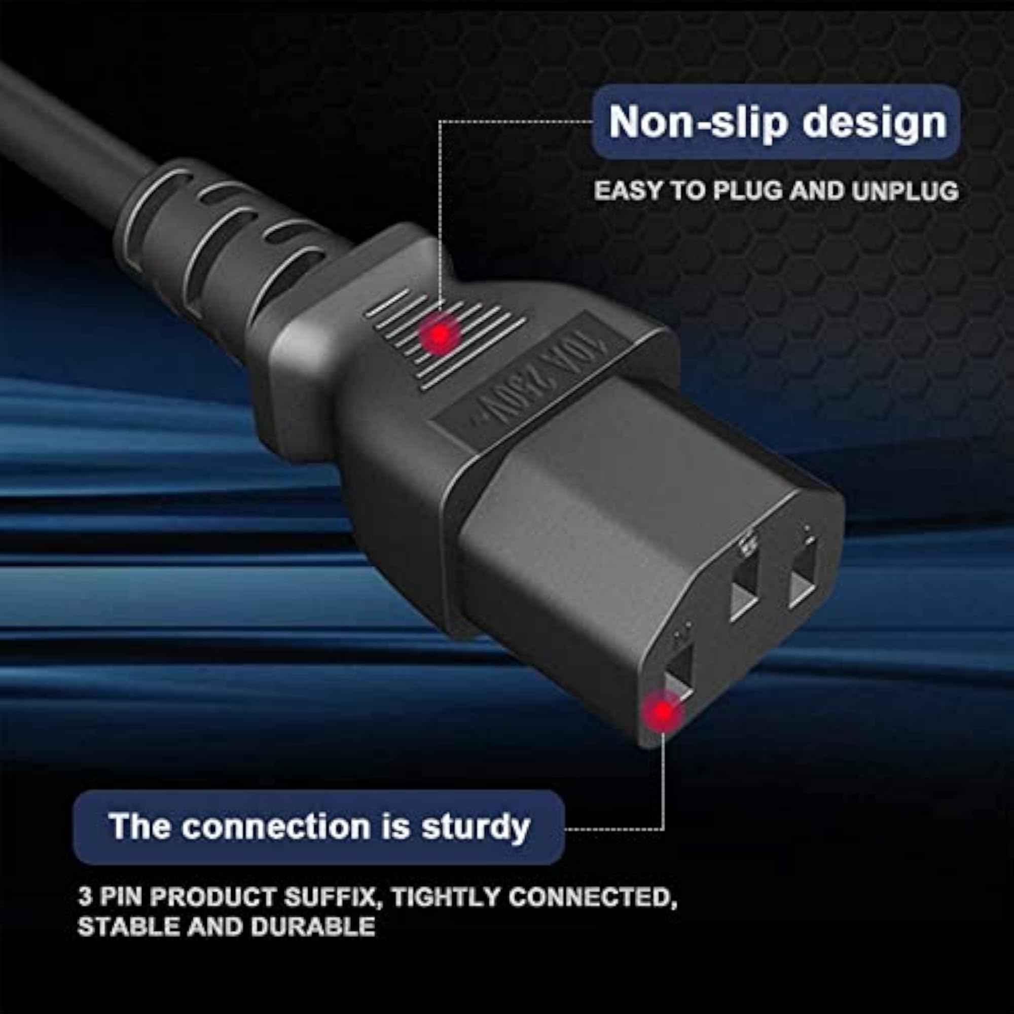 1.8M Standard Power Cable Cord for Desktop PC