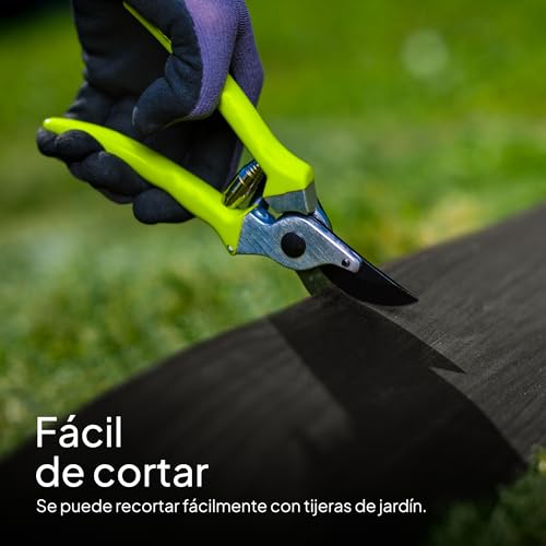 Borde de jardín flexible UNIGARDIA de plástico resistente con diseño imitación madera negro 8