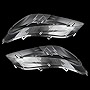 FINDAUTO For B-MW X5 E70 2008 2009 2010 2011 2012 2013 Front Driver & Passenger Side Headlight Headlamp Plastic Clear Lens Cover
