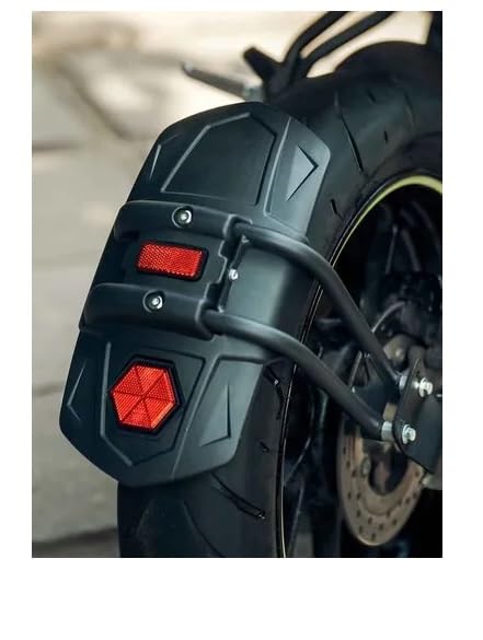 Aow Attractive Offer World Rear Fender Mud Dust Wheel Splash Mudguard Tyre Hugger Universal (Black)