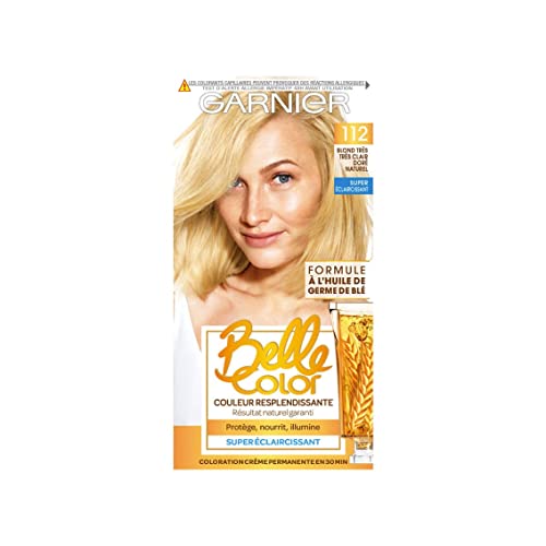Coloration blond très très clair doré 112 Garnier pour un look d'été ensoleillé