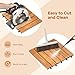Goplus 27 PCS Interlocking Patio Deck Tile, 12” x 12” Acacia Wood Patio Tiles, Tool-Free Installation, 27 sq. Ft Flooring Tiles for Outdoor & Indoor, Patio, Garden, Balcony, Poolside