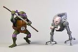  NECA Pack 2 Figuras Donatello vs Krang in Bubble Walker 18 cm. Las Tortugas Ninja