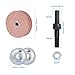 TorSor 2 Pack 3'' Rotary Grinding Stone Mounted Stone Grinding Wheels with 10mm 3/8-Inch Shank 70mm Diameter Abrasive Stones for Bench Grinder Rotary Tools Drill Mini Belt Sander Blade Sharpener