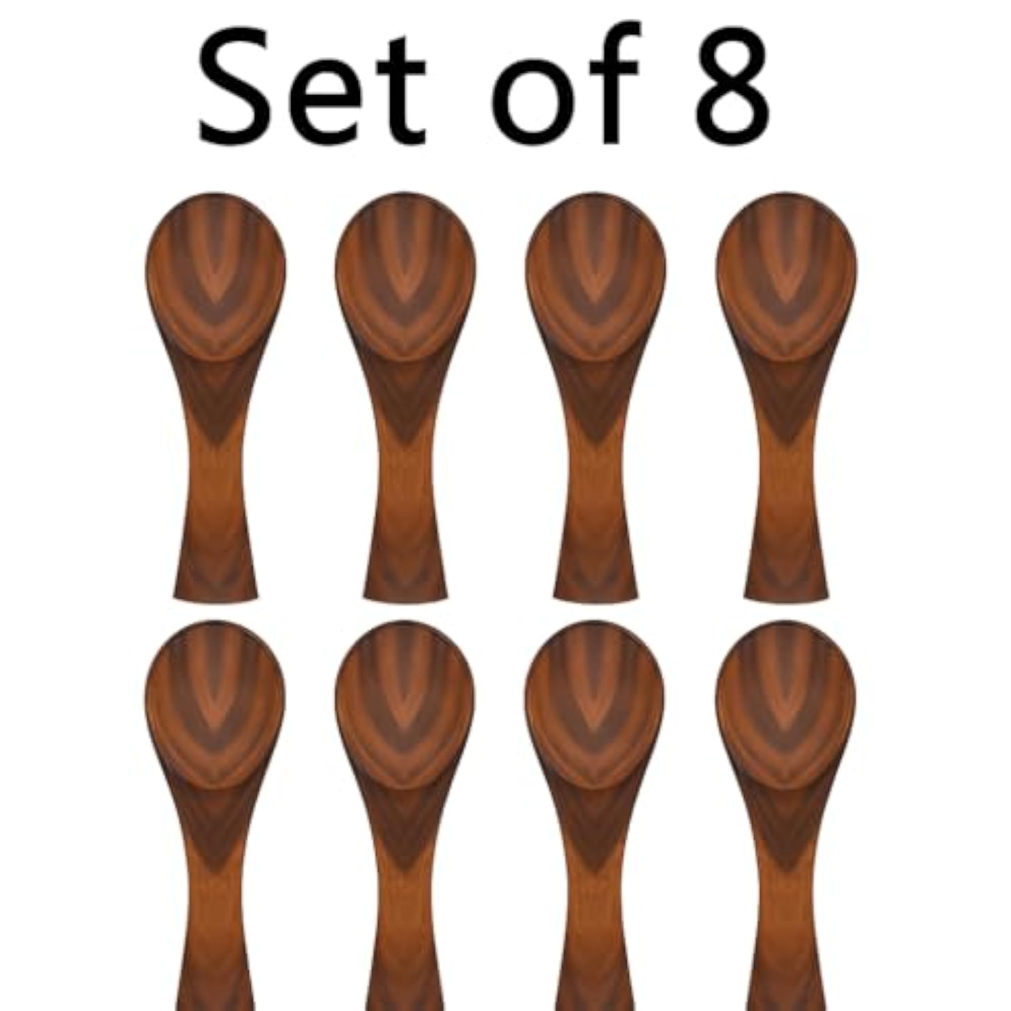 Wooden Premium Small Spoon Set for Jars & Containers