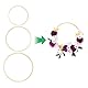Gukasxi 6 Stück Traumfänger Ringe Set (20cm/25cm/33cm) Holz Bambus Blumenkranz Makramee Ringe Floral Hoop Set Makramee Craft Hoop Ring für Dreamcatcher, Hochzeit Kranz Decor und DIY Handwerk