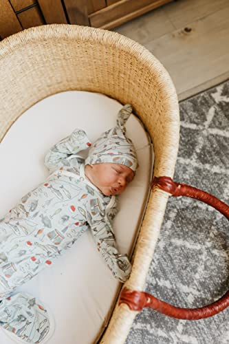 Newborn Knotted Gown"Trout" By Copper Pearl #TOP1