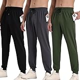 Pantalon de jogging multifonctionnel pour homme : ce pantalon de jogging ample en coton pour homme est parfait pour toutes les occasions : que ce soit le cyclisme, la randonnée, le jogging, l'entraînement, l'athlétisme, le basket-ball, le fitness, l'escalade ou toute autre activité sportive, nos pantalons de jogging pour hommes répondent à vos besoins. Le lot de 3 pantalons de jogging pour homme est également un excellent cadeau pour vos proches.